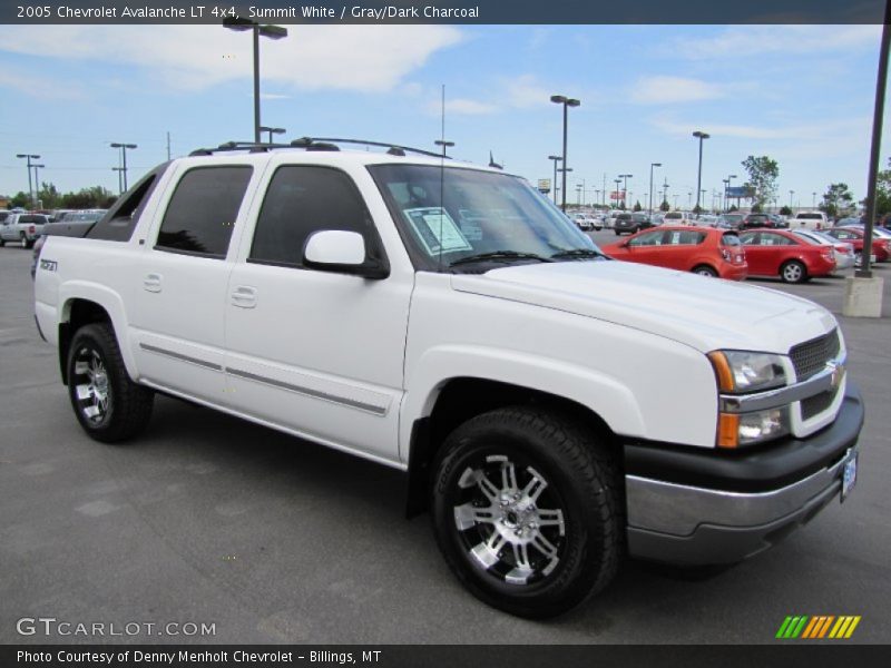 Summit White / Gray/Dark Charcoal 2005 Chevrolet Avalanche LT 4x4