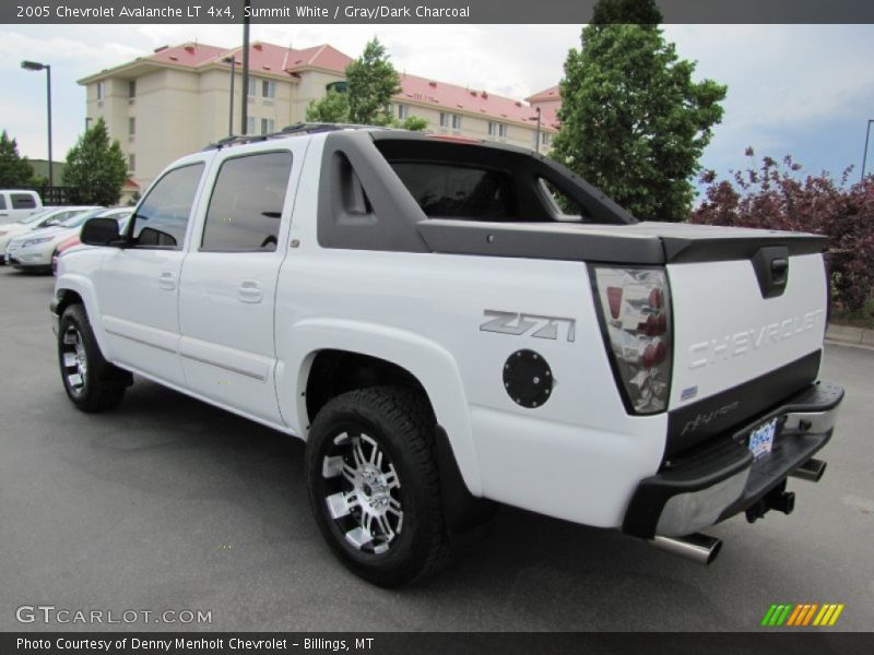 Summit White / Gray/Dark Charcoal 2005 Chevrolet Avalanche LT 4x4