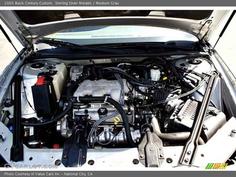 Sterling Silver Metallic / Medium Gray 2003 Buick Century Custom
