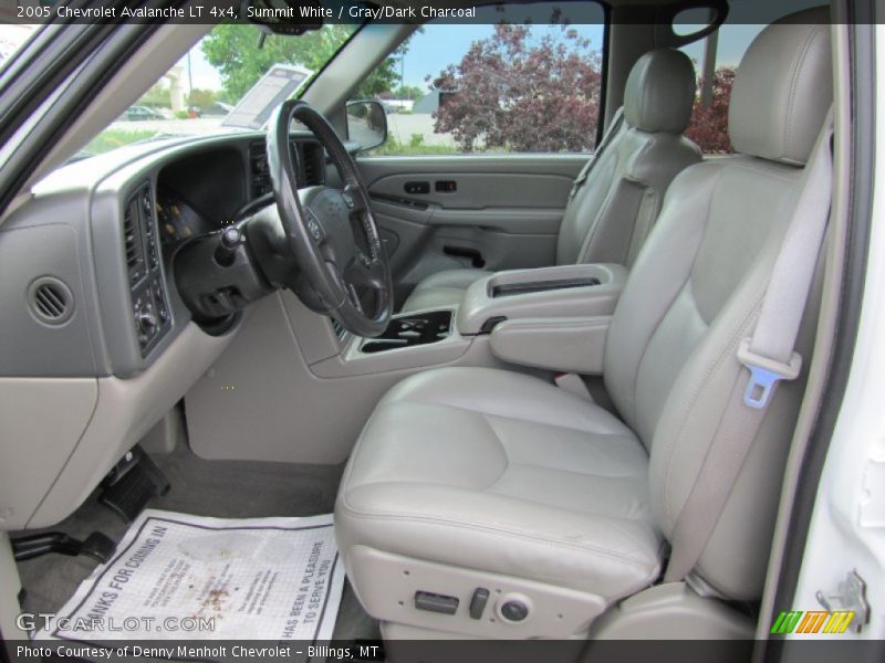 Summit White / Gray/Dark Charcoal 2005 Chevrolet Avalanche LT 4x4
