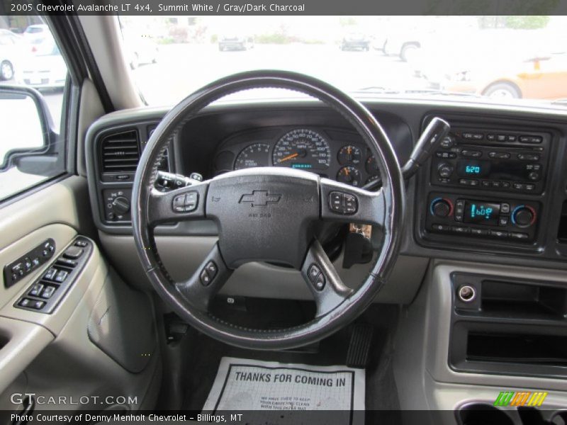 Summit White / Gray/Dark Charcoal 2005 Chevrolet Avalanche LT 4x4