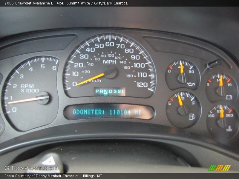 Summit White / Gray/Dark Charcoal 2005 Chevrolet Avalanche LT 4x4