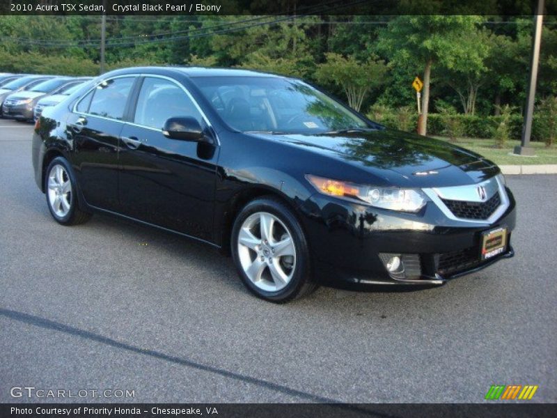 Crystal Black Pearl / Ebony 2010 Acura TSX Sedan