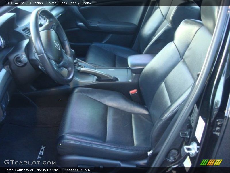Crystal Black Pearl / Ebony 2010 Acura TSX Sedan