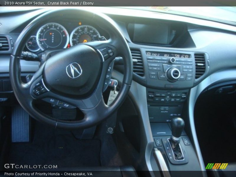 Crystal Black Pearl / Ebony 2010 Acura TSX Sedan