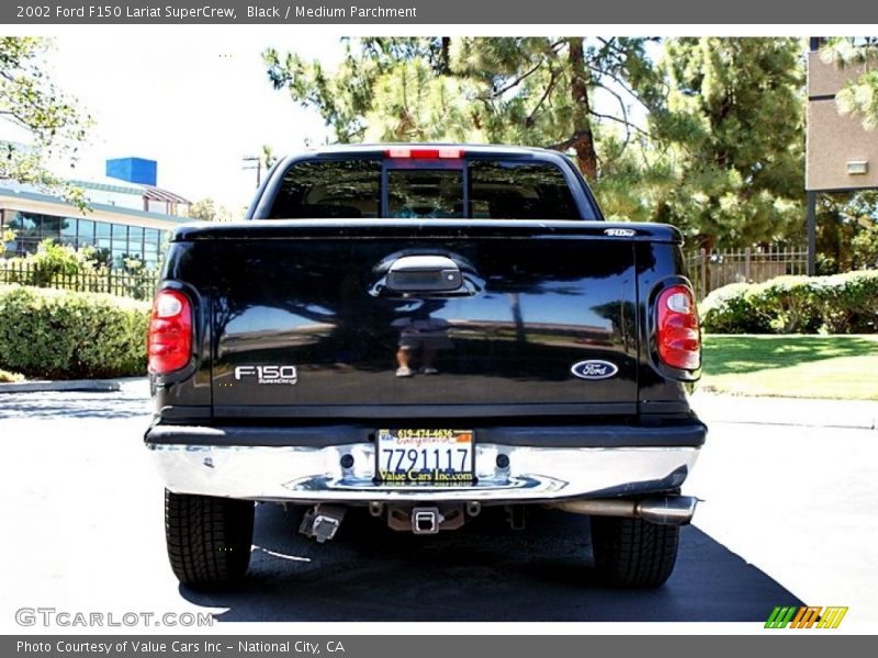 Black / Medium Parchment 2002 Ford F150 Lariat SuperCrew