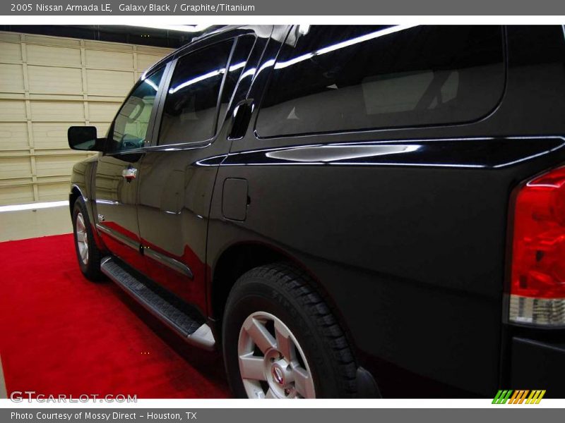 Galaxy Black / Graphite/Titanium 2005 Nissan Armada LE