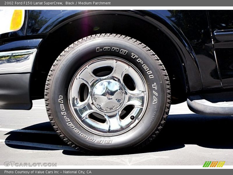 Black / Medium Parchment 2002 Ford F150 Lariat SuperCrew