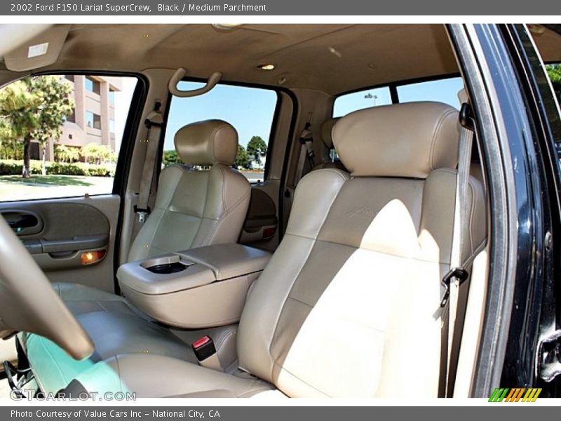 Black / Medium Parchment 2002 Ford F150 Lariat SuperCrew