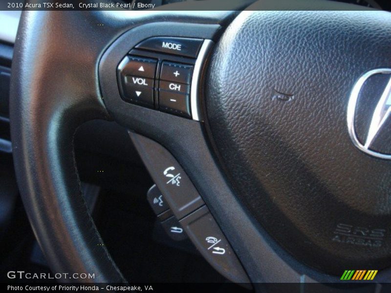 Crystal Black Pearl / Ebony 2010 Acura TSX Sedan
