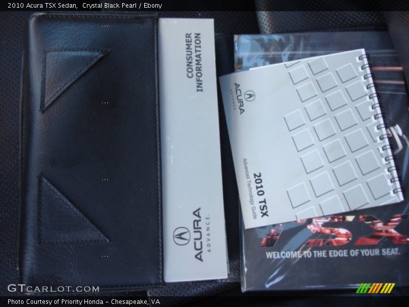 Crystal Black Pearl / Ebony 2010 Acura TSX Sedan
