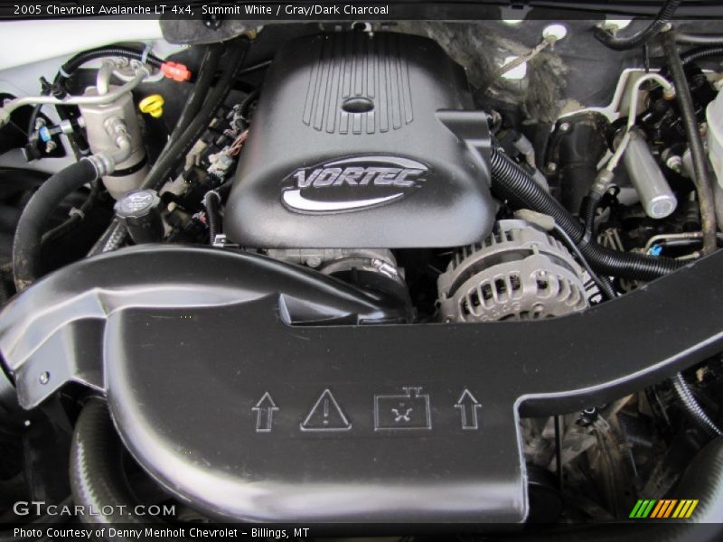 Summit White / Gray/Dark Charcoal 2005 Chevrolet Avalanche LT 4x4