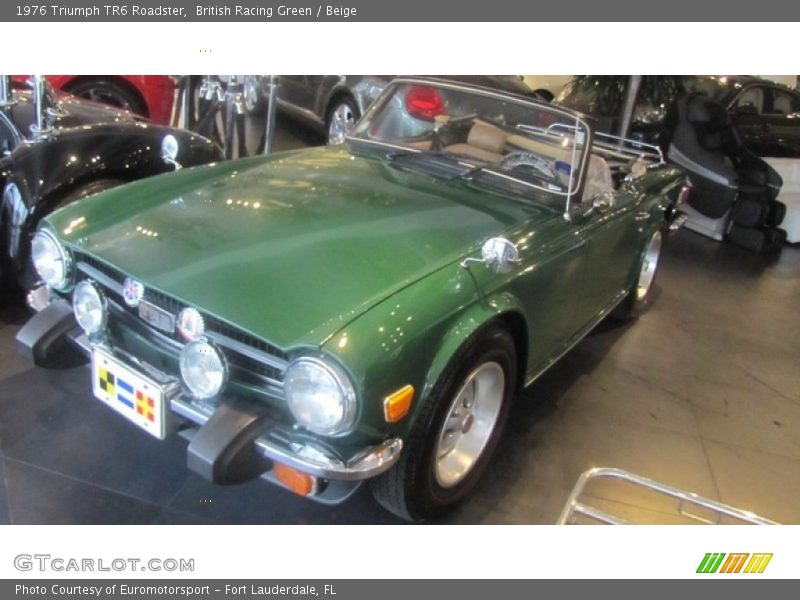 British Racing Green / Beige 1976 Triumph TR6 Roadster