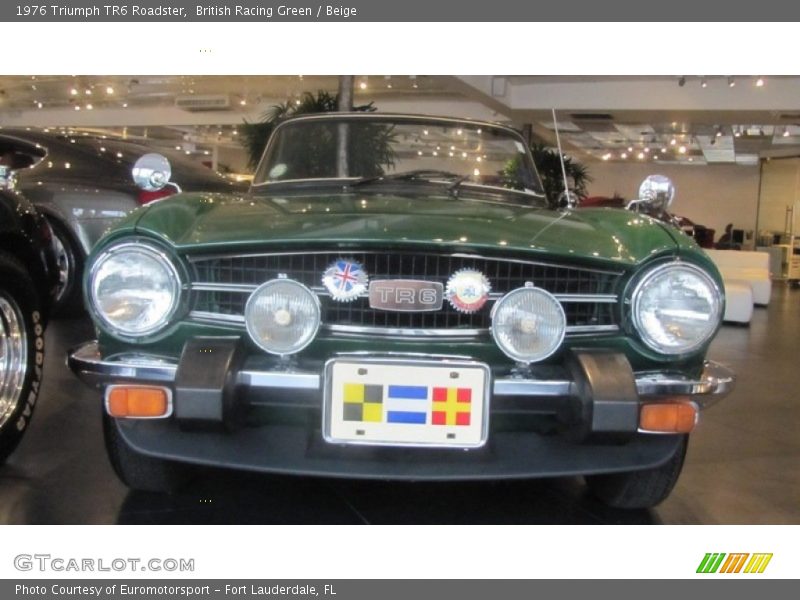 British Racing Green / Beige 1976 Triumph TR6 Roadster