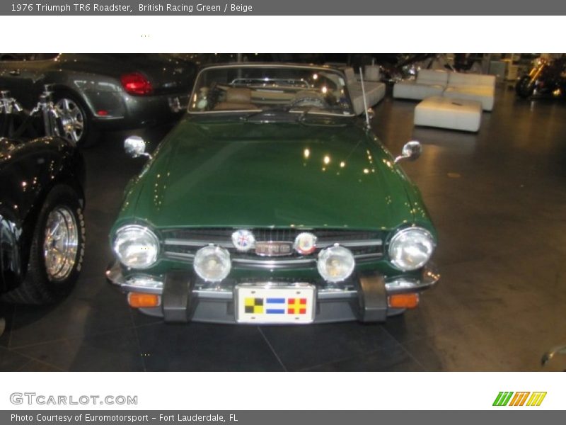 British Racing Green / Beige 1976 Triumph TR6 Roadster