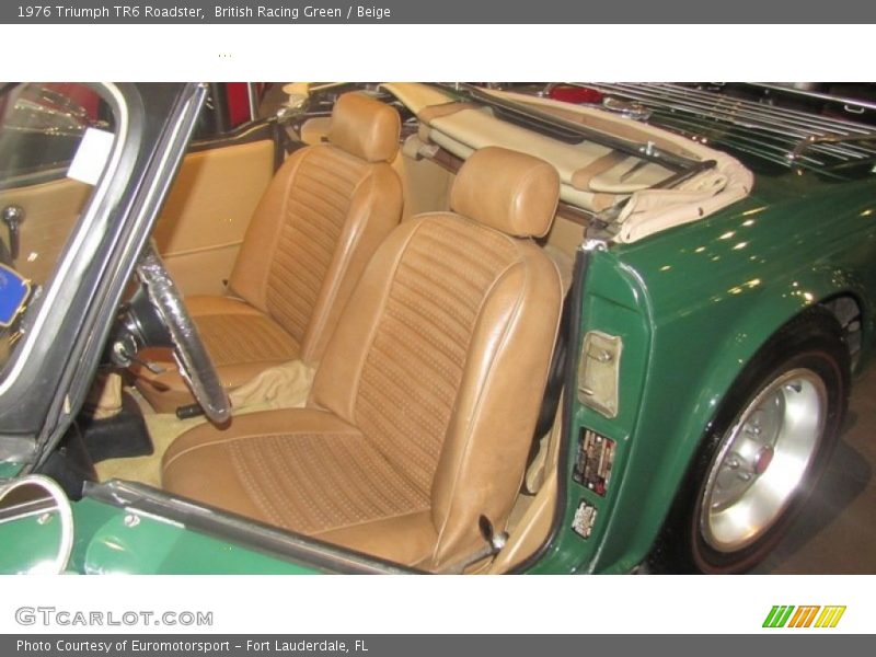 British Racing Green / Beige 1976 Triumph TR6 Roadster