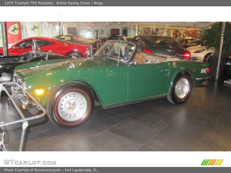 British Racing Green / Beige 1976 Triumph TR6 Roadster