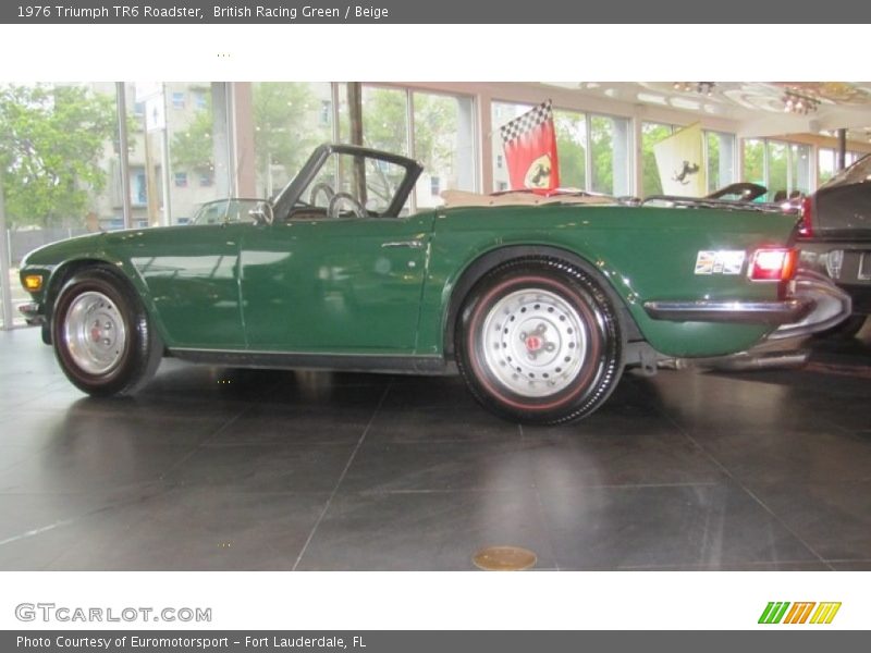 British Racing Green / Beige 1976 Triumph TR6 Roadster