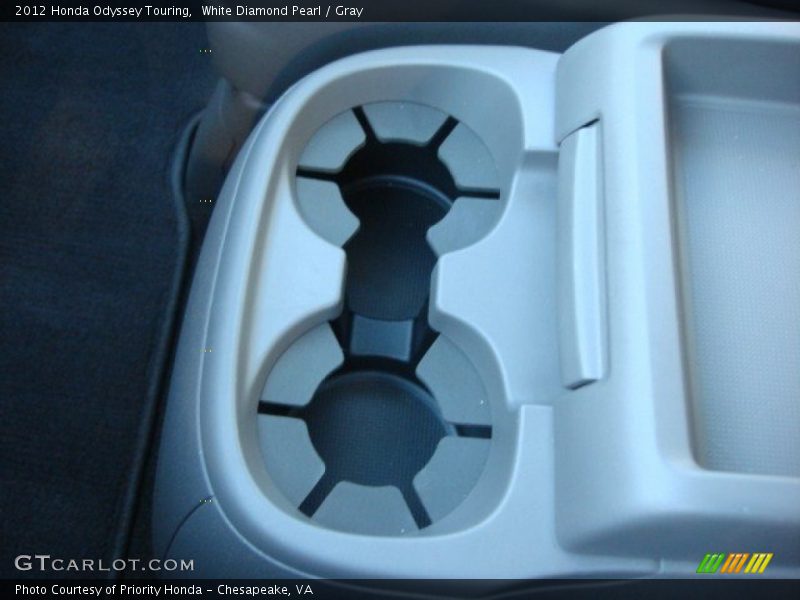 White Diamond Pearl / Gray 2012 Honda Odyssey Touring