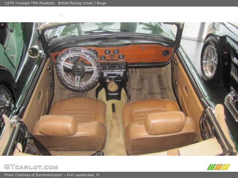 British Racing Green / Beige 1976 Triumph TR6 Roadster