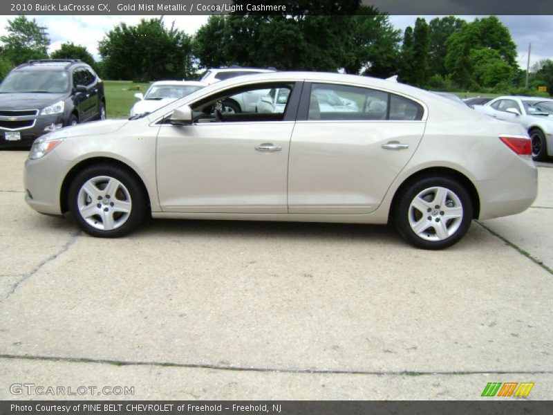 Gold Mist Metallic / Cocoa/Light Cashmere 2010 Buick LaCrosse CX