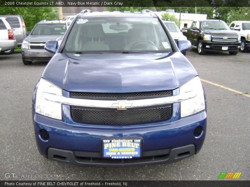 Navy Blue Metallic / Dark Gray 2008 Chevrolet Equinox LT AWD