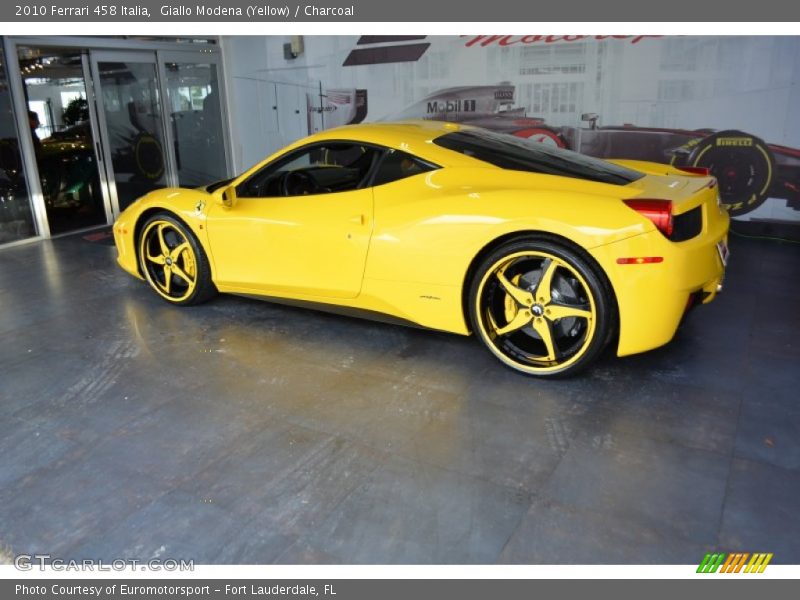 Giallo Modena (Yellow) / Charcoal 2010 Ferrari 458 Italia