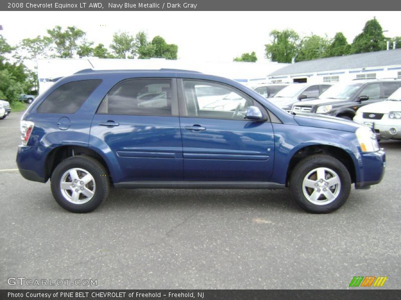 Navy Blue Metallic / Dark Gray 2008 Chevrolet Equinox LT AWD