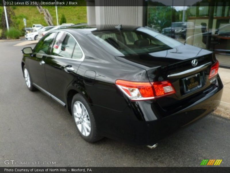 Obsidian Black / Black 2012 Lexus ES 350