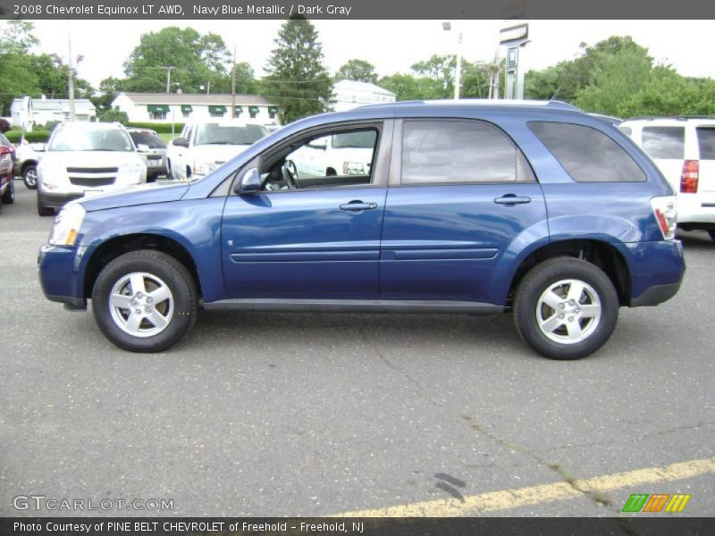 Navy Blue Metallic / Dark Gray 2008 Chevrolet Equinox LT AWD