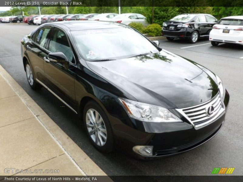 Obsidian Black / Black 2012 Lexus ES 350