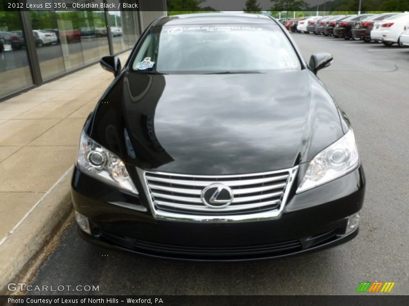 Obsidian Black / Black 2012 Lexus ES 350