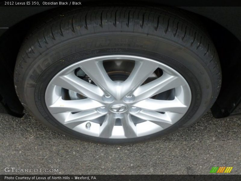 Obsidian Black / Black 2012 Lexus ES 350
