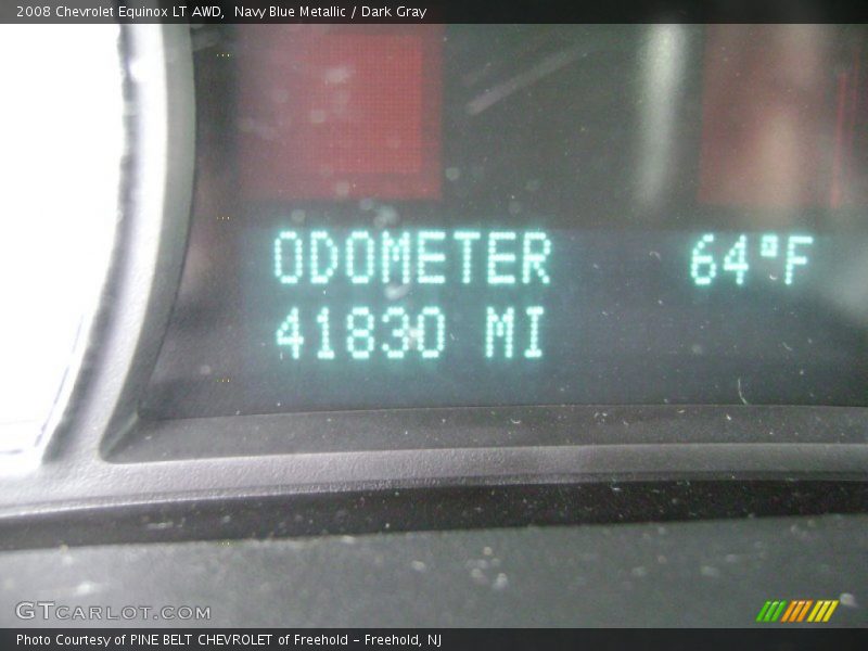 Navy Blue Metallic / Dark Gray 2008 Chevrolet Equinox LT AWD