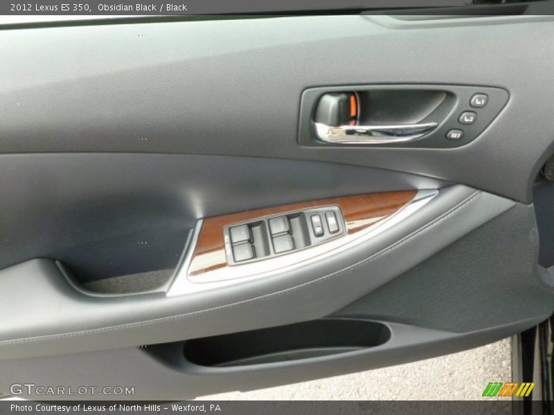 Obsidian Black / Black 2012 Lexus ES 350