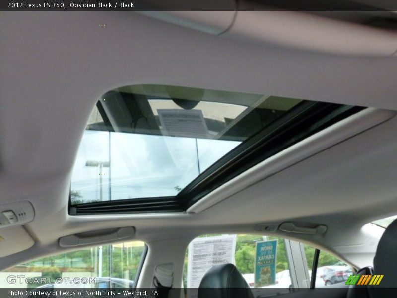 Obsidian Black / Black 2012 Lexus ES 350