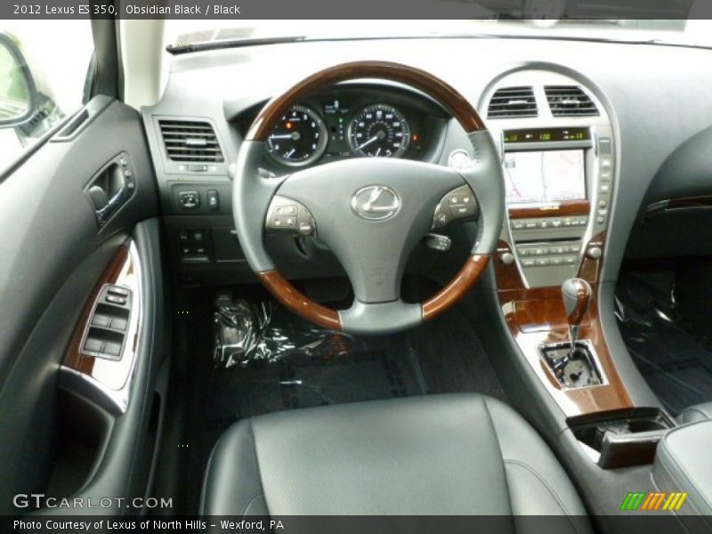 Obsidian Black / Black 2012 Lexus ES 350
