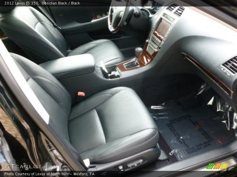 Obsidian Black / Black 2012 Lexus ES 350