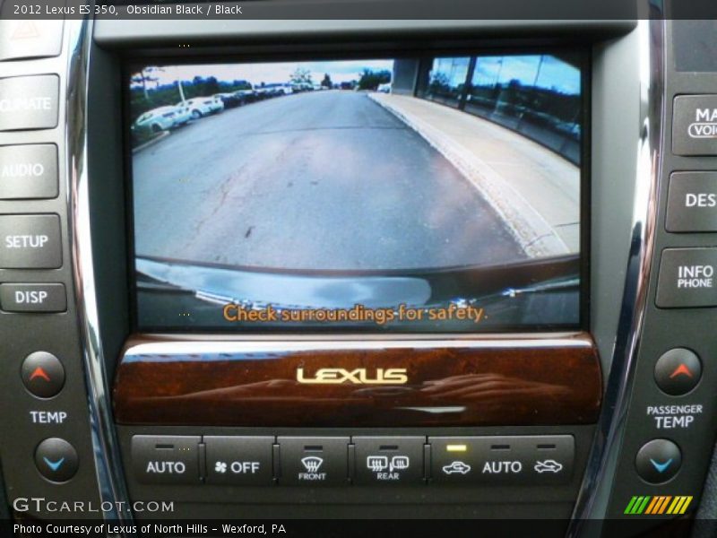 Obsidian Black / Black 2012 Lexus ES 350