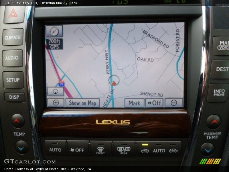 Obsidian Black / Black 2012 Lexus ES 350