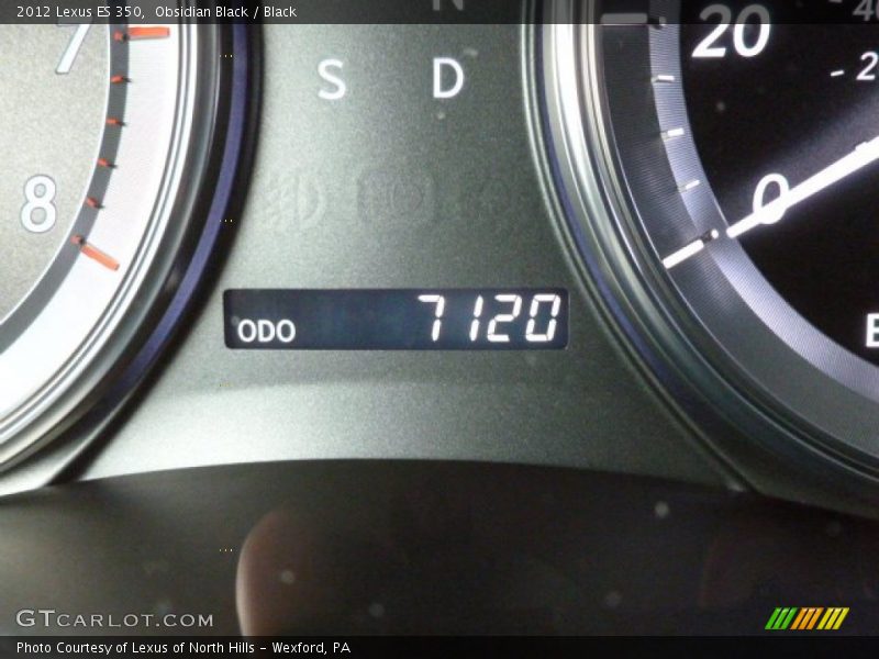 Obsidian Black / Black 2012 Lexus ES 350