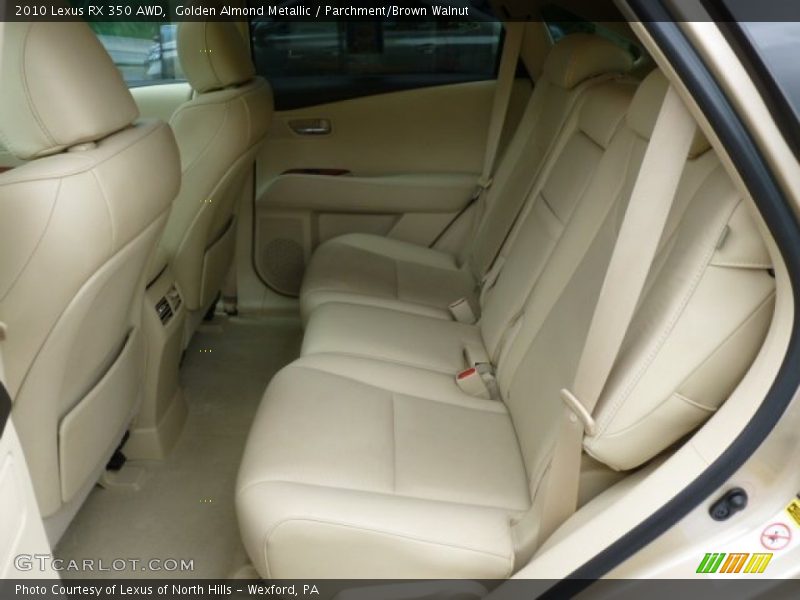 Golden Almond Metallic / Parchment/Brown Walnut 2010 Lexus RX 350 AWD