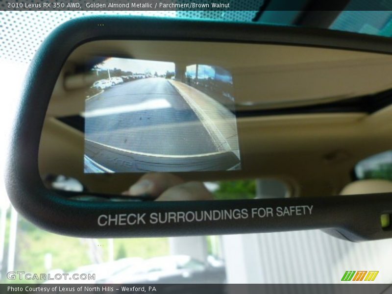Golden Almond Metallic / Parchment/Brown Walnut 2010 Lexus RX 350 AWD