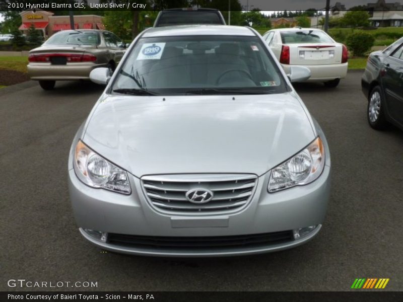 Liquid Silver / Gray 2010 Hyundai Elantra GLS