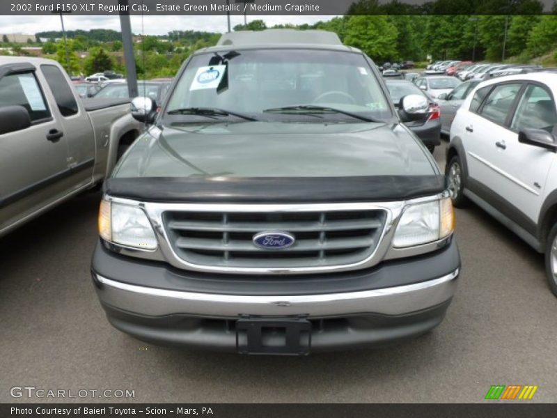 Estate Green Metallic / Medium Graphite 2002 Ford F150 XLT Regular Cab