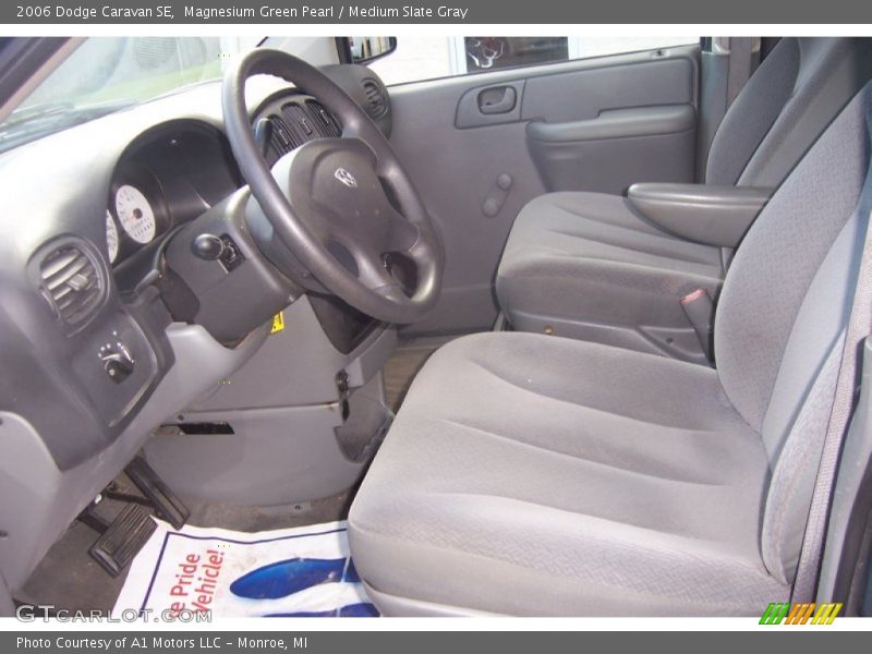 Magnesium Green Pearl / Medium Slate Gray 2006 Dodge Caravan SE
