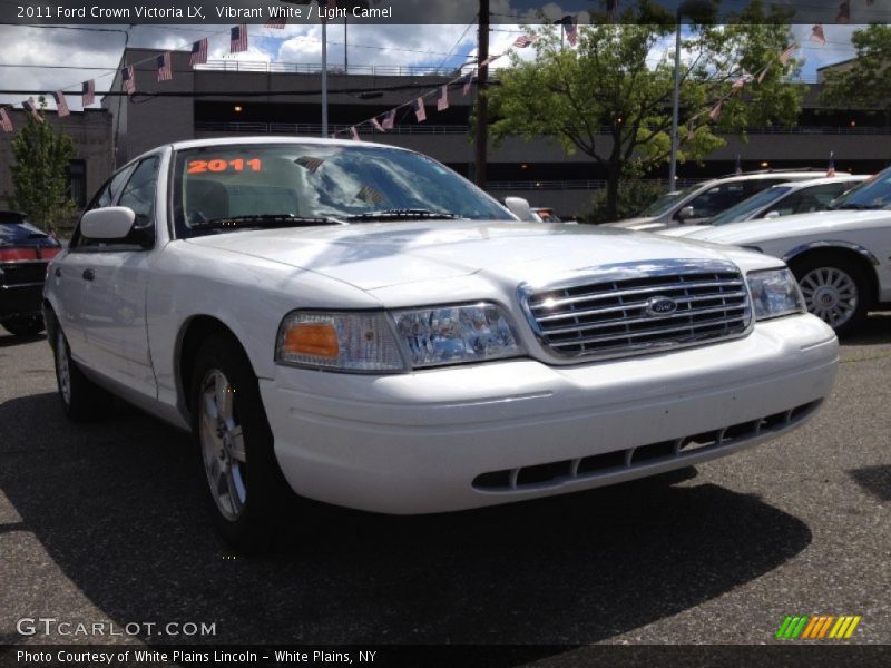 Vibrant White / Light Camel 2011 Ford Crown Victoria LX