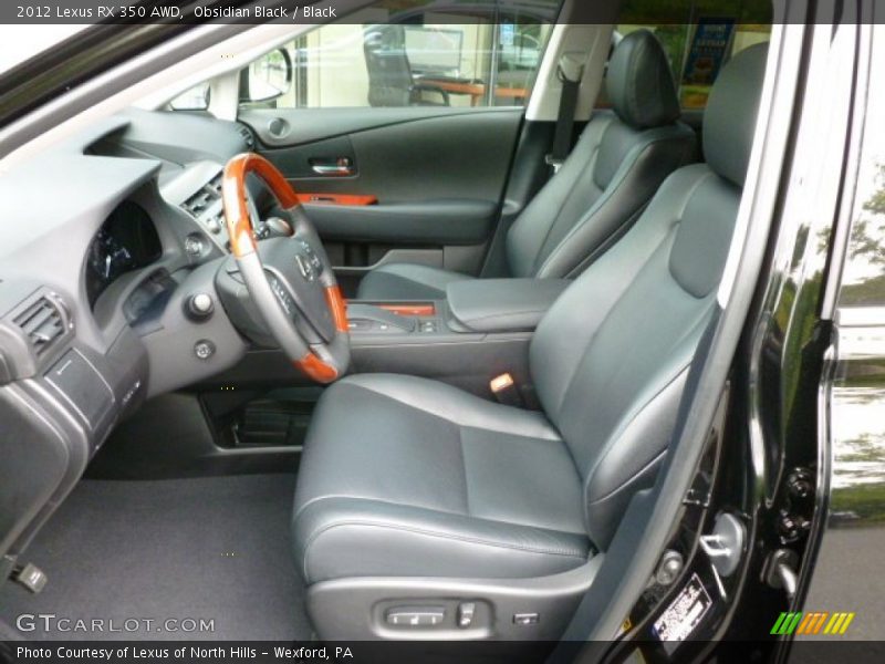 Obsidian Black / Black 2012 Lexus RX 350 AWD