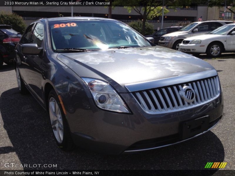 Sterling Gray Metallic / Dark Charcoal 2010 Mercury Milan I4