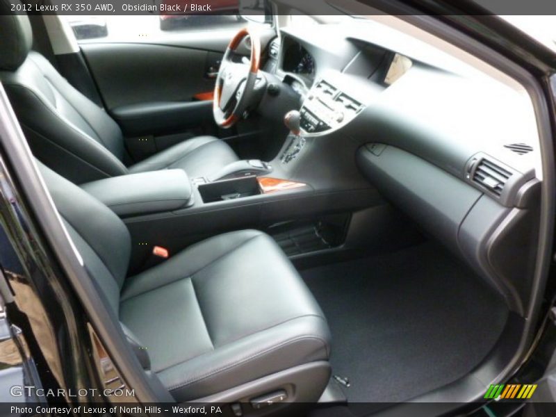 Obsidian Black / Black 2012 Lexus RX 350 AWD